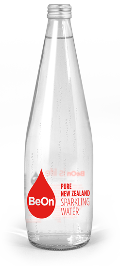 Bottle of BeOn pure new zealand still mineral water